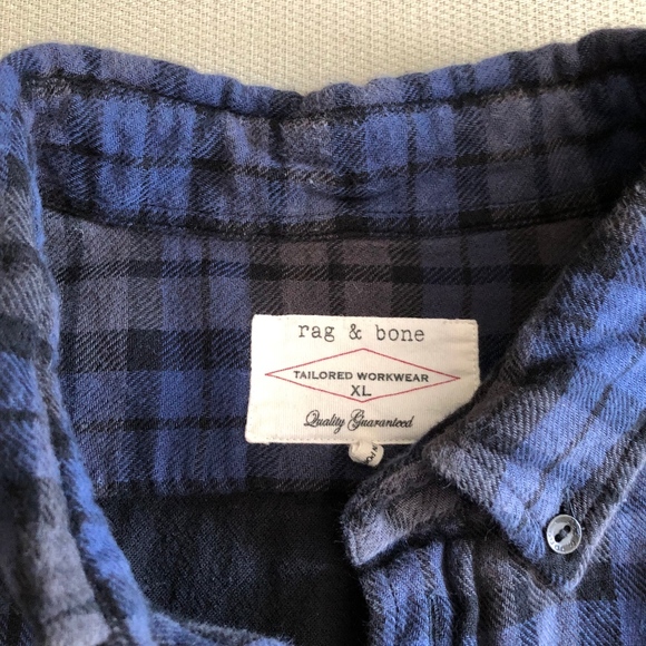 Rag & Bone Men’s Tailored Workwear Flannel XXL - Picture 3 of 8